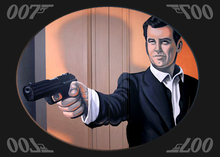 James Bond mural 007 mural