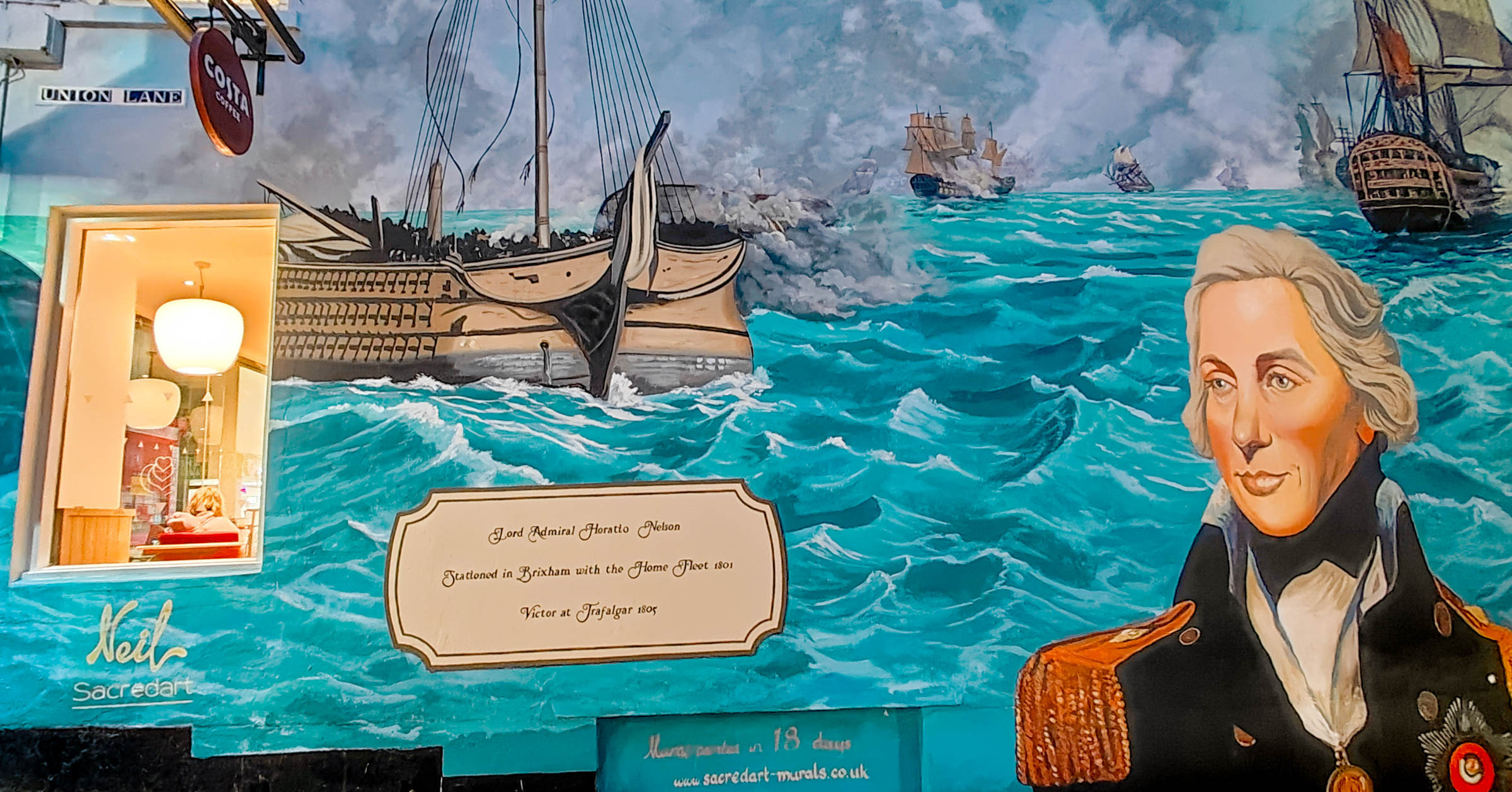 Nelson and The Battle of Trafalgar Mural