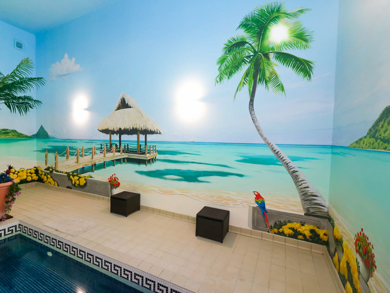 Caribbean Pool Mural