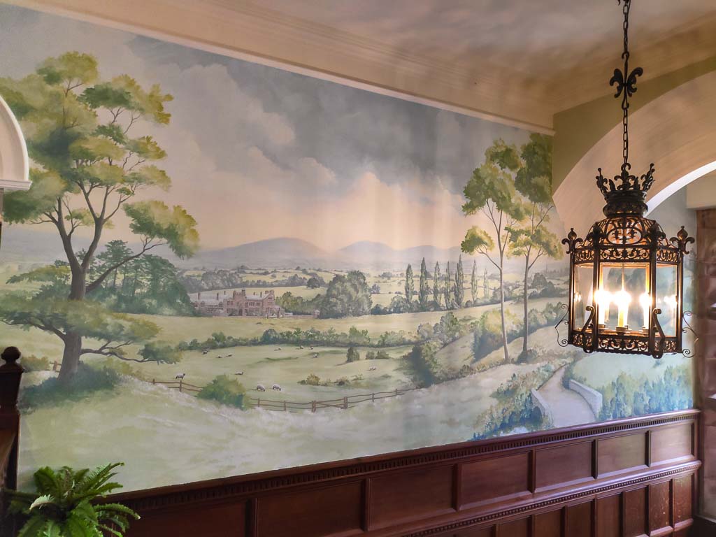 Watercolour landscape household mural