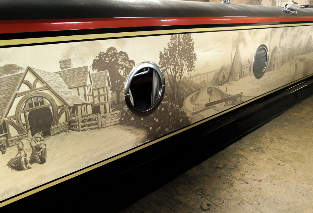 Narrowboat artwork