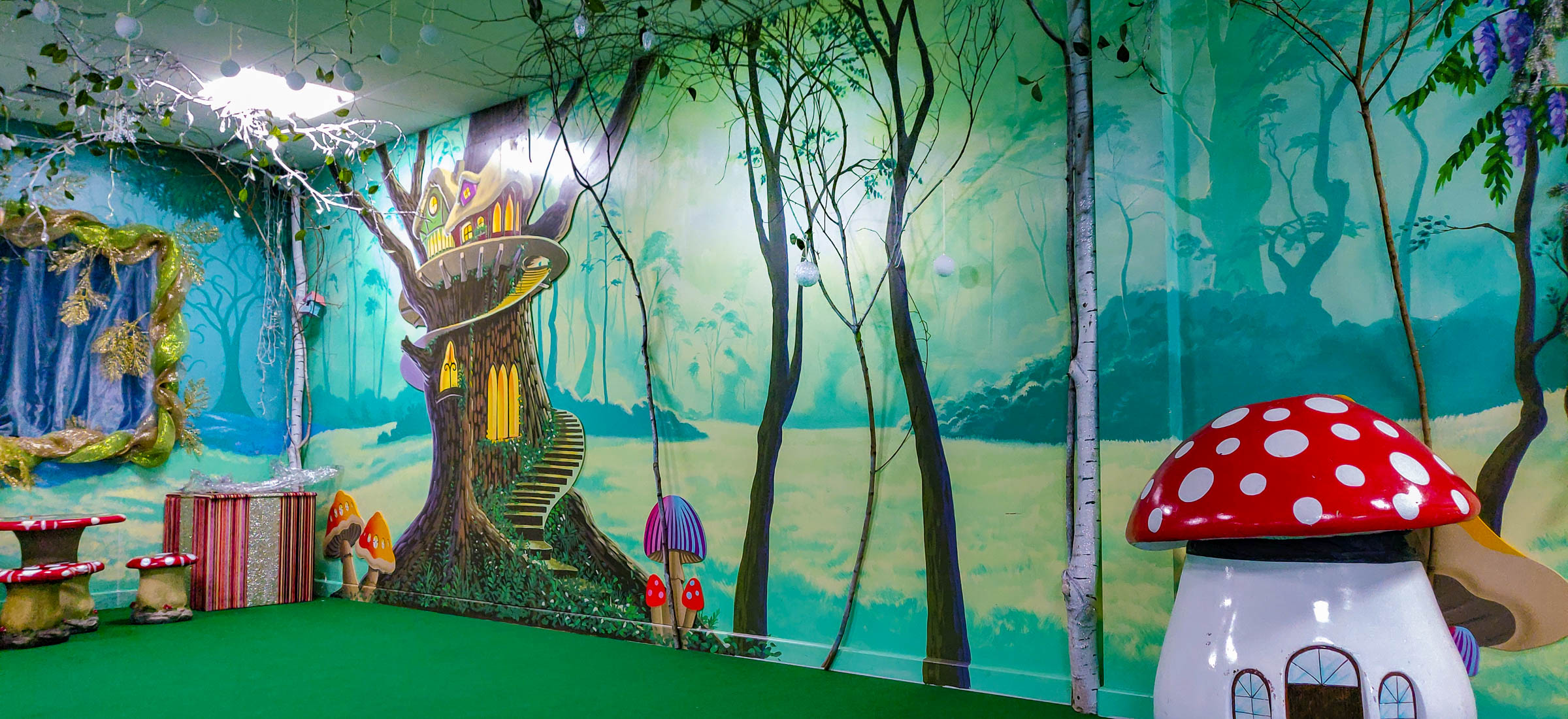 Magic Forest Party Room at the Riverside Hub, Northampton, original layout artwork