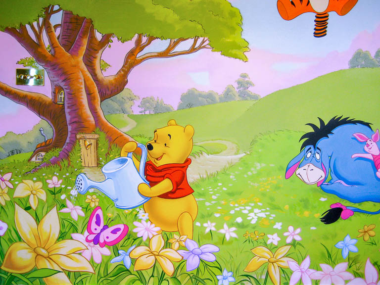 winnie the pooh mural