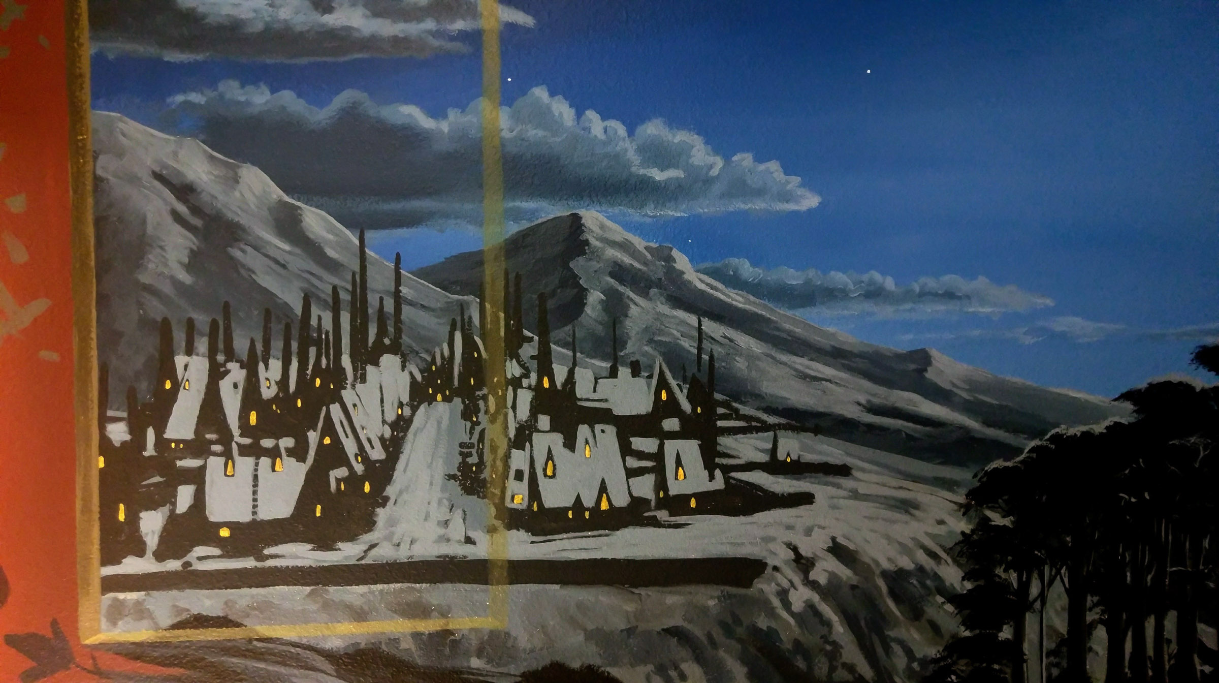 Harry Potter Mural - Hogsmeade