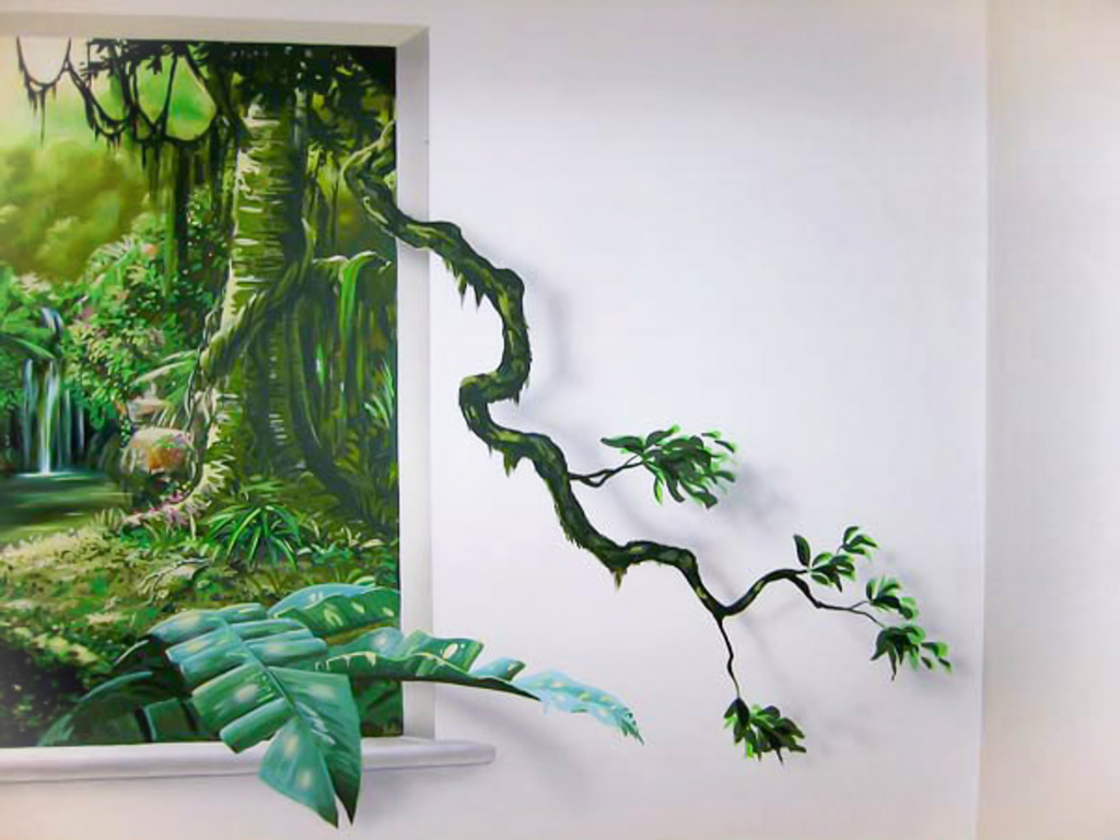 Jungle trompe L'oeil