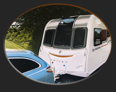 Webbs Caravans Promo Mural